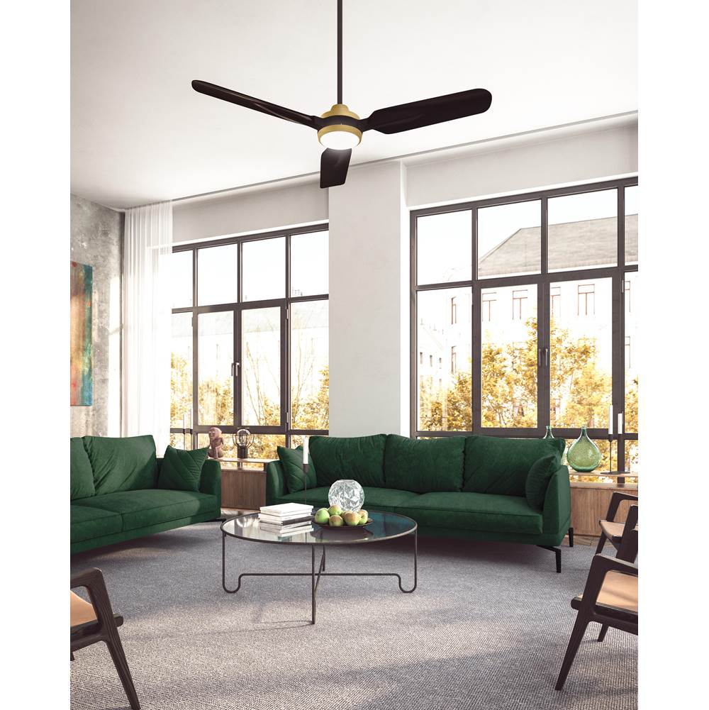 Kuzco Fremont 60-in Brushed Gold Led Fans
