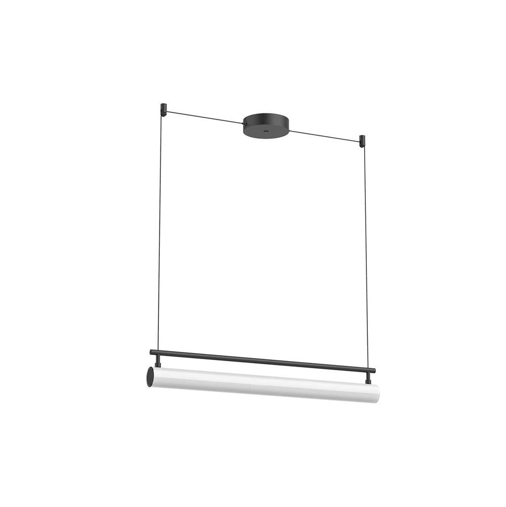Kuzco Gramercy 30-in Black Led Linear Pendant