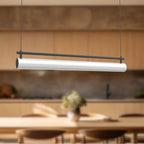 Kuzco LP70130-BK-UNV Black Gramercy 30-in Black Led Linear Pendant Image 2