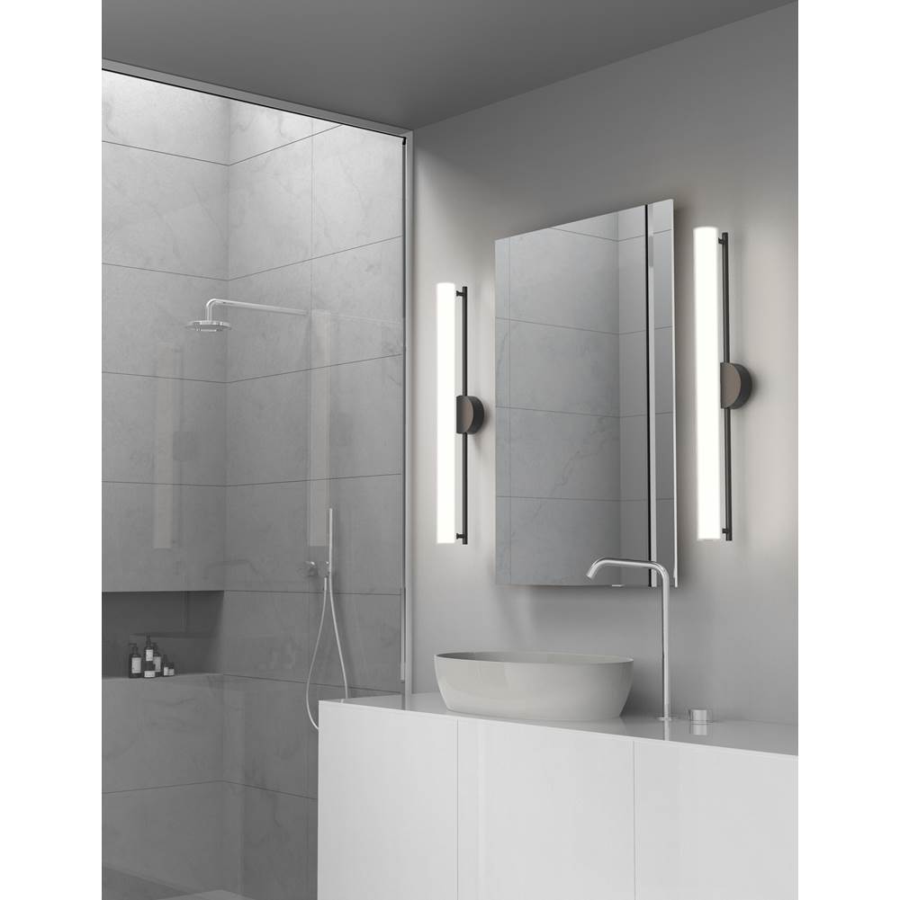 Kuzco Gramercy 30-in Black Led Wall Sconce