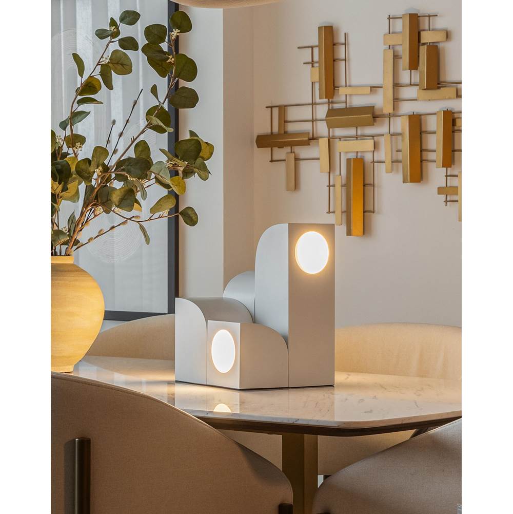 Kuzco TL82412-WH White Gypsum 9-in White Led Table Lamp Image 2