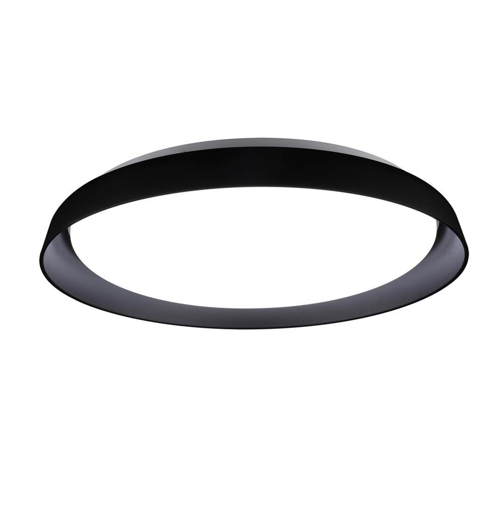 Kuzco Hampton 21-in Black Led Flush Mount