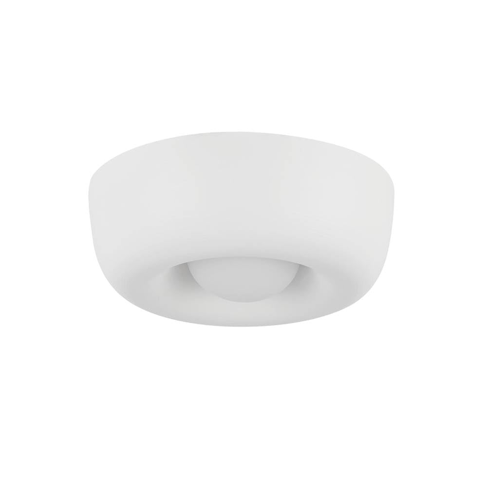 Kuzco FM68506-AW Antique White Hayden 6-in Antique White Led Flush Mount Image 4