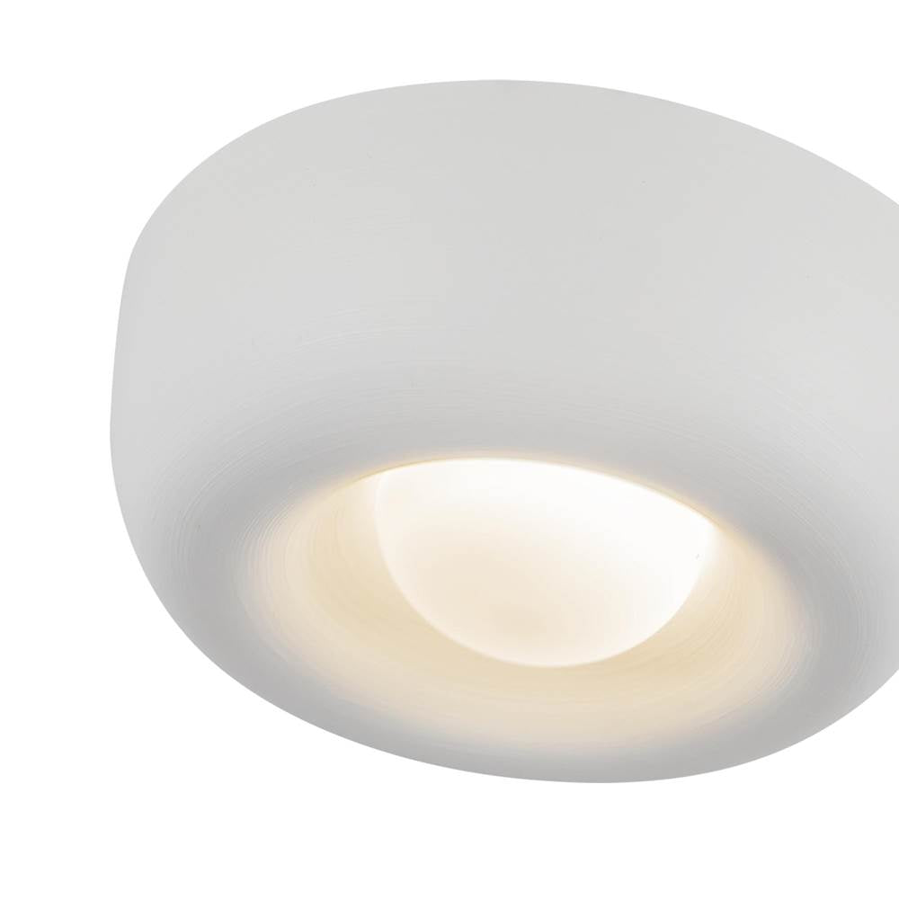 Kuzco FM68506-AW Antique White Hayden 6-in Antique White Led Flush Mount Image 2