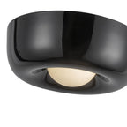 Kuzco FM68506-GBK Glossy Black Hayden 6-in Glossy Black Led Flush Mount Image 3