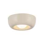 Kuzco Hayden 6-in Antique White Led Flush Mount