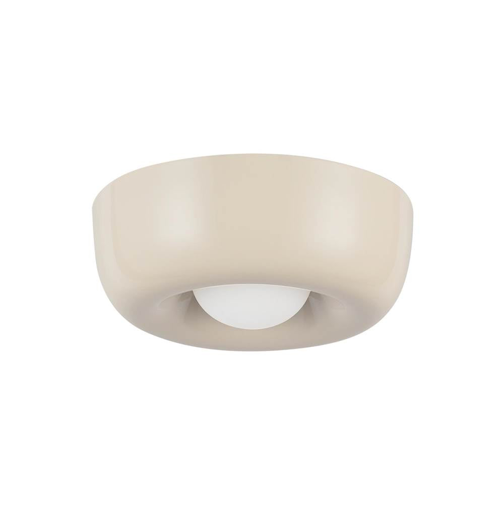 Kuzco FM68506-PW Pearl White Hayden 6-in Pearl White Led Flush Mount Image 4