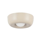 Kuzco FM68506-PW Pearl White Hayden 6-in Pearl White Led Flush Mount Image 4