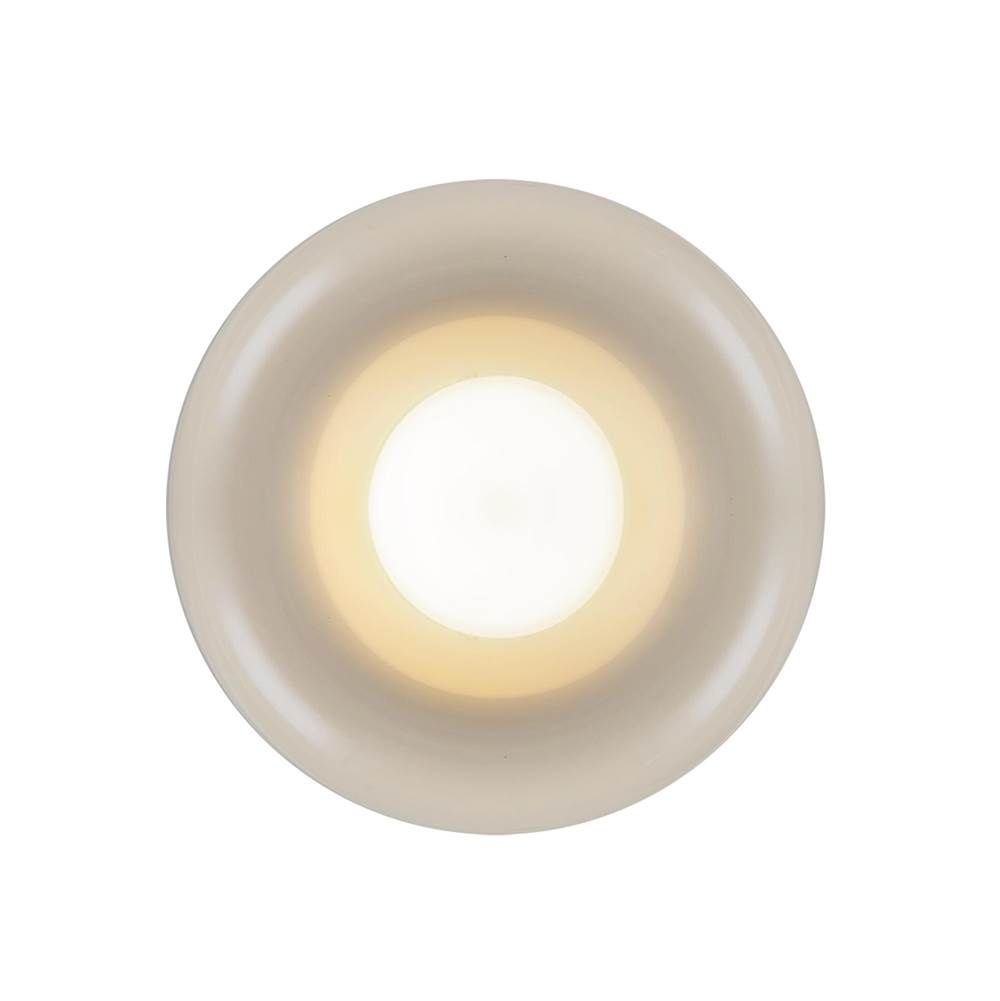 Kuzco FM68506-PW Pearl White Hayden 6-in Pearl White Led Flush Mount Image 3