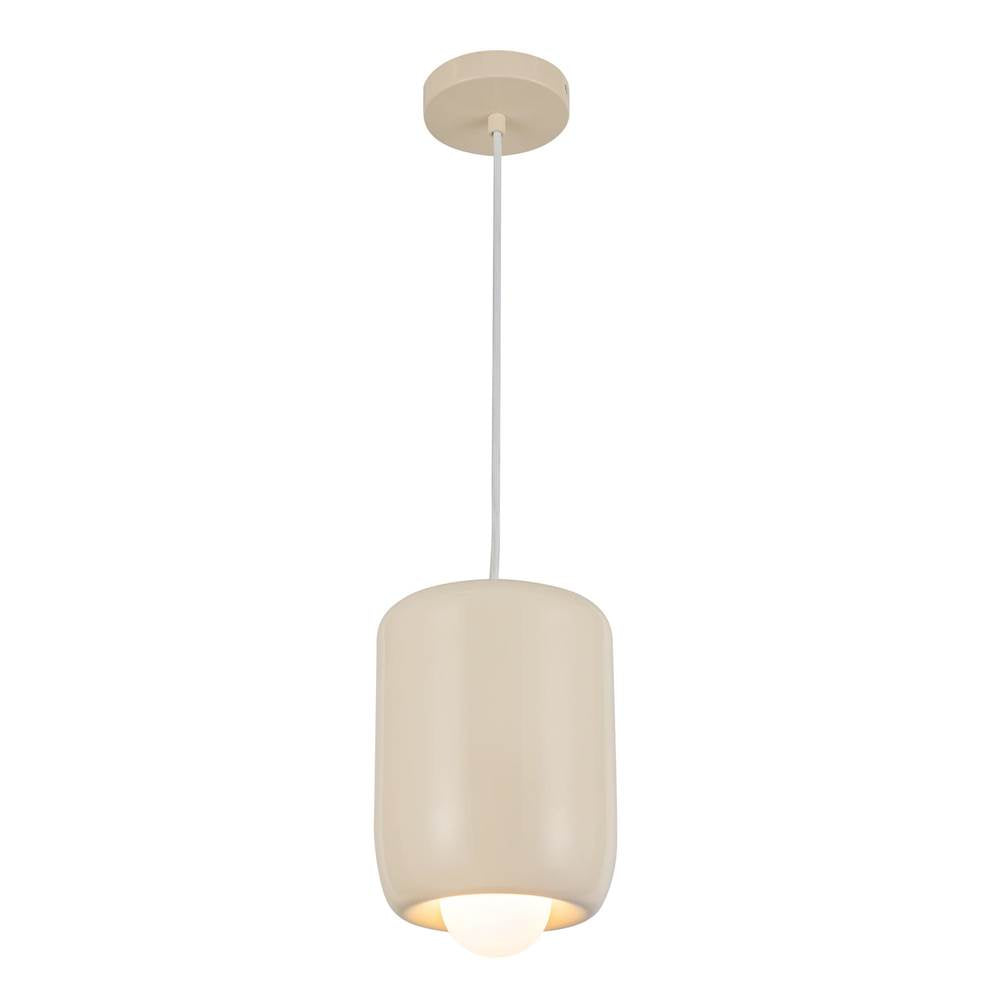 Kuzco Hayden 7-in Antique White Led Pendant