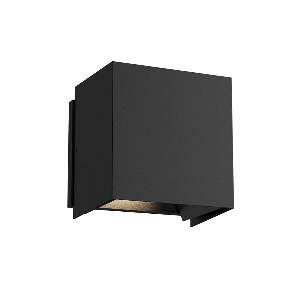 Kuzco Helsinki 6-in Black Led Exterior Wall Sconce