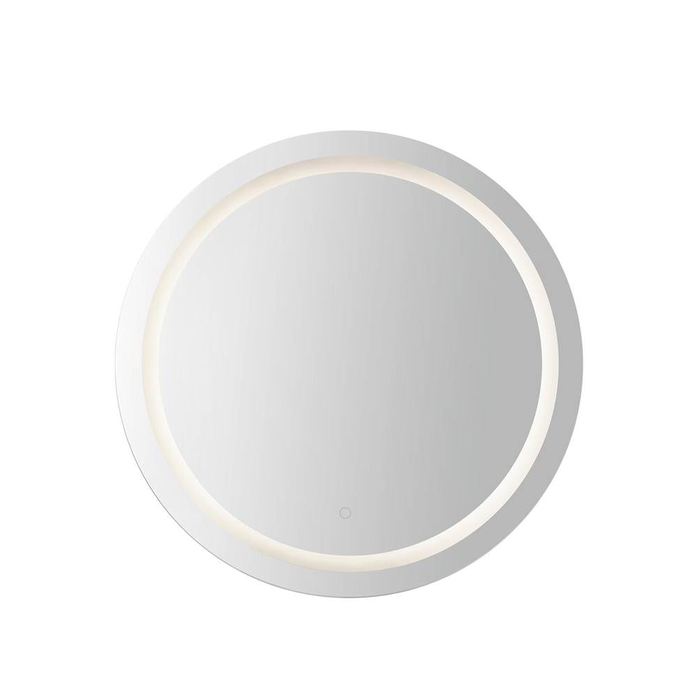 Kuzco Hillmont 32-in Sandblasted Merc Edge Led Vanity Mirror
