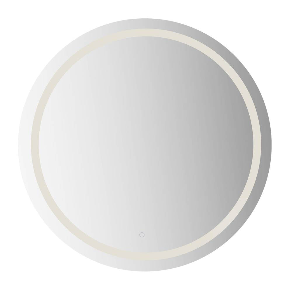 Kuzco Hillmont 40-in Sandblasted Merc Edge Led Vanity Mirror