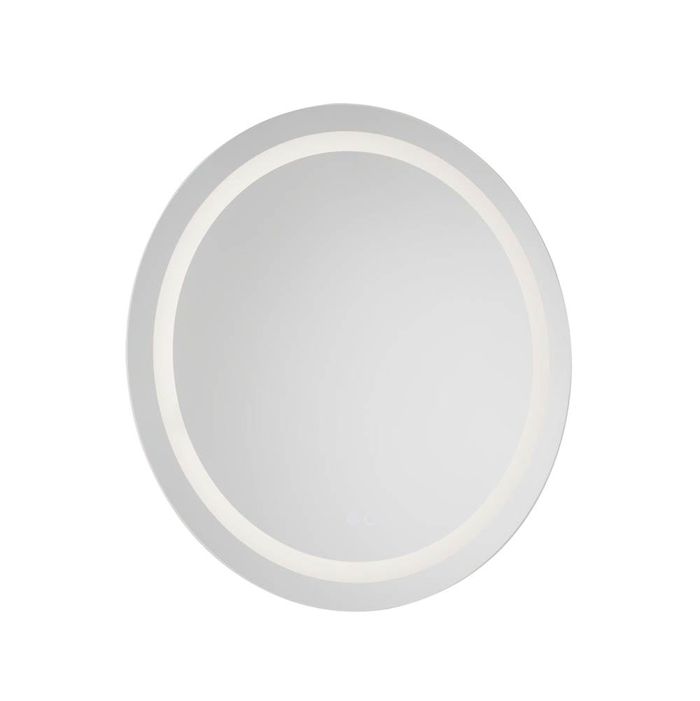 Kuzco Hillmont 32-in Sandblasted Merc Edge Led Vanity Mirror