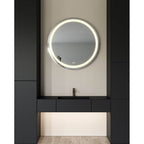Kuzco VM41040-5CCT Sandblasted Merc Edge Hillmont 40-in Sandblasted Merc Edge Led Vanity Mirror Image 2