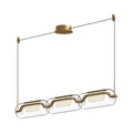 Kuzco Hilo 43-in Brushed Gold Led Linear Pendant