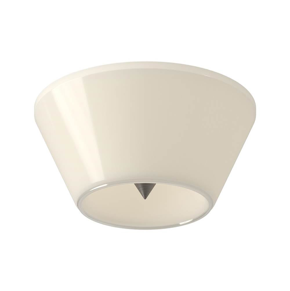 Kuzco Holt 10-in Brushed Gold/glossy Opal Glass Led Flush Mount