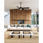 Kuzco Horizon 56-in Brushed Gold Led Fans