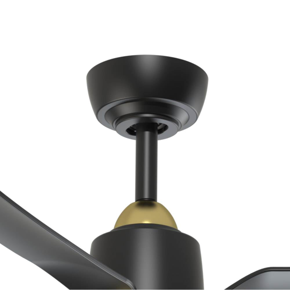 Kuzco Hugo 42-in Brushed Gold/matte Black With Light Kit Ceiling Fan