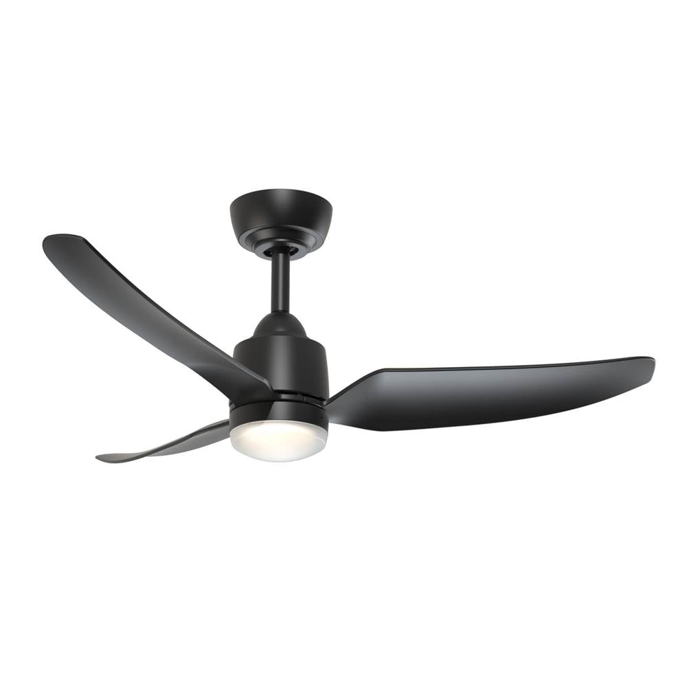 Kuzco CF72942-MB Matte Black Hugo 42-in Matte Black With Light Kit Ceiling Fan Image 1