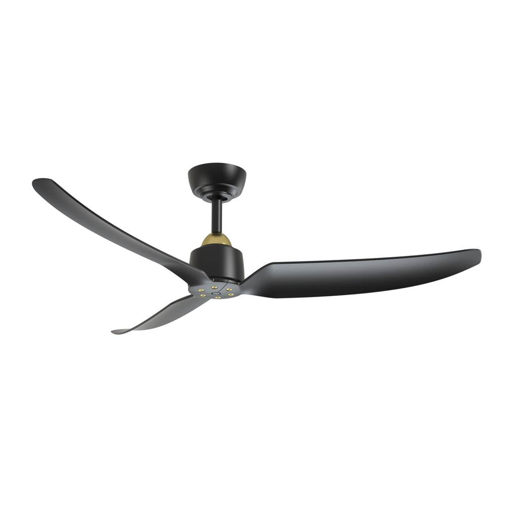 Kuzco CF92952-BG/MB Brushed Gold,Matte Black Hugo 52-in Brushed Gold/matte Black Fan Ceiling Fan Image 1