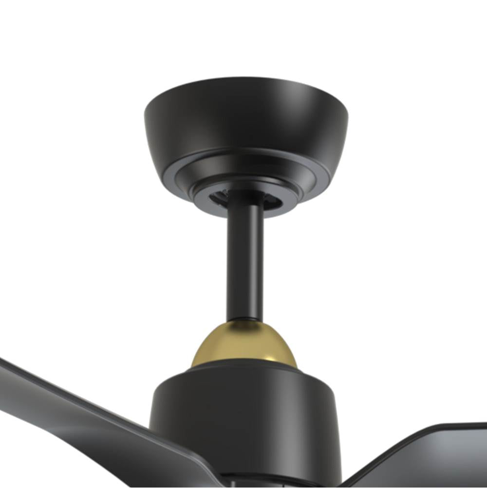 Kuzco Hugo 52-in Brushed Gold/matte Black Fan Ceiling Fan