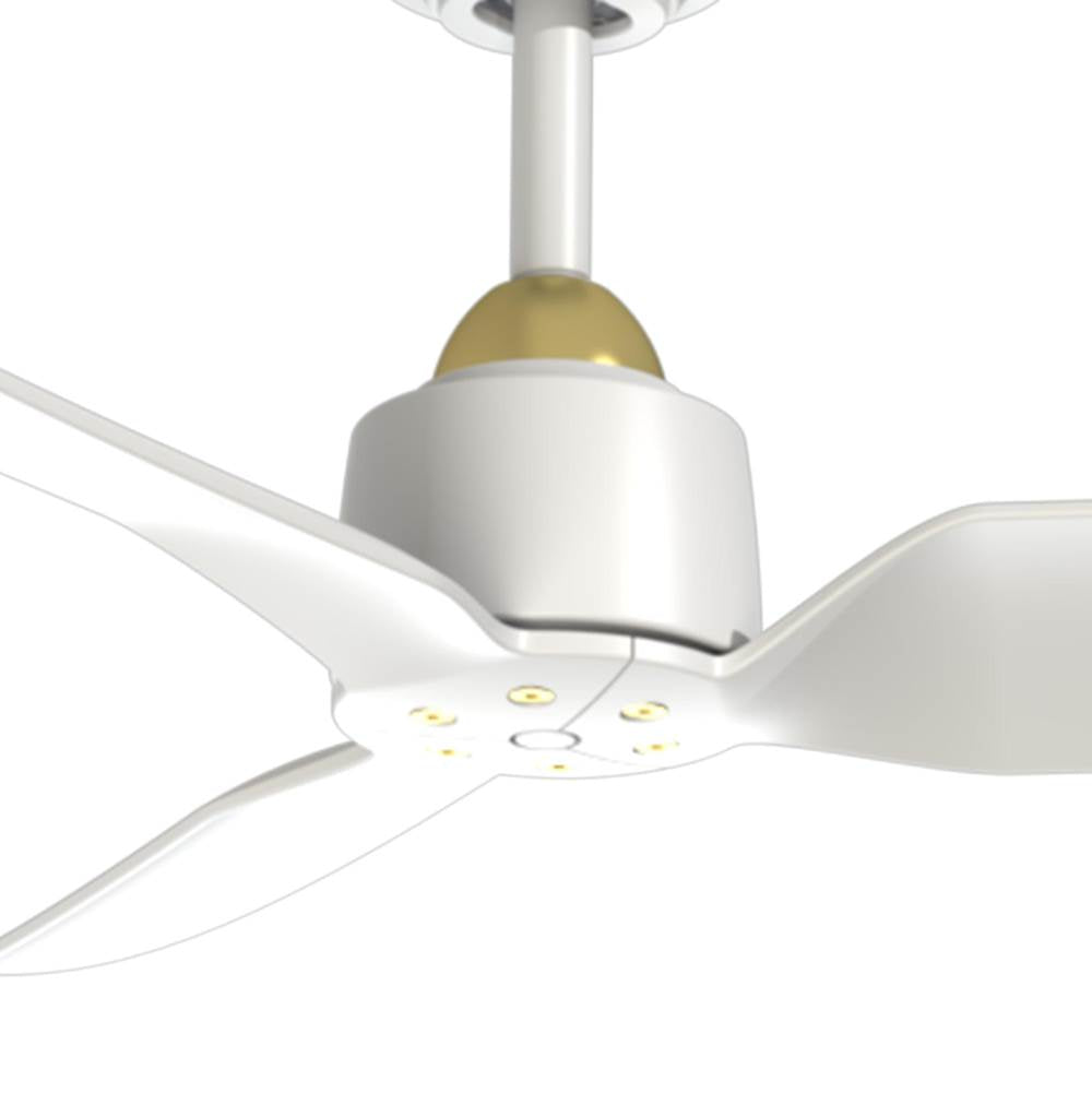 Kuzco CF92952-BG/WH Brushed Gold,Matte White Hugo 52-in Brushed Gold/matte White Fan Ceiling Fan Image 3