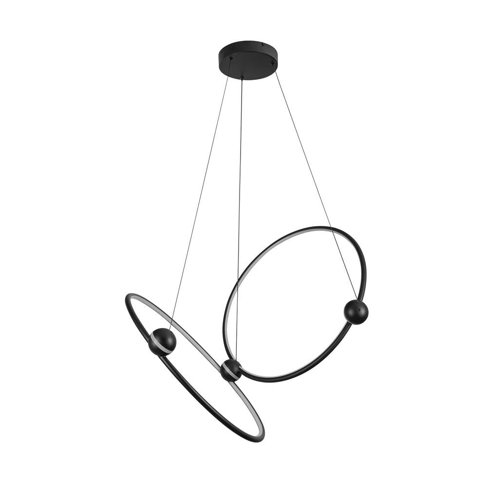 Kuzco Isho 2 Head Black Led Chandelier