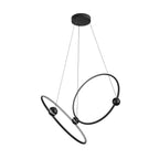 Kuzco Isho 2 Head Black Led Chandelier