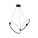 Kuzco CH17702-BK Black Isho 2 Head Black Led Chandelier Image 5
