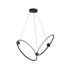 Kuzco CH17702-BK Black Isho 2 Head Black Led Chandelier Image 4