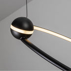 Kuzco CH17702-BK Black Isho 2 Head Black Led Chandelier Image 3