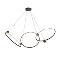 Kuzco CH17703-BK Black Isho 3 Head Black Led Chandelier Image 1