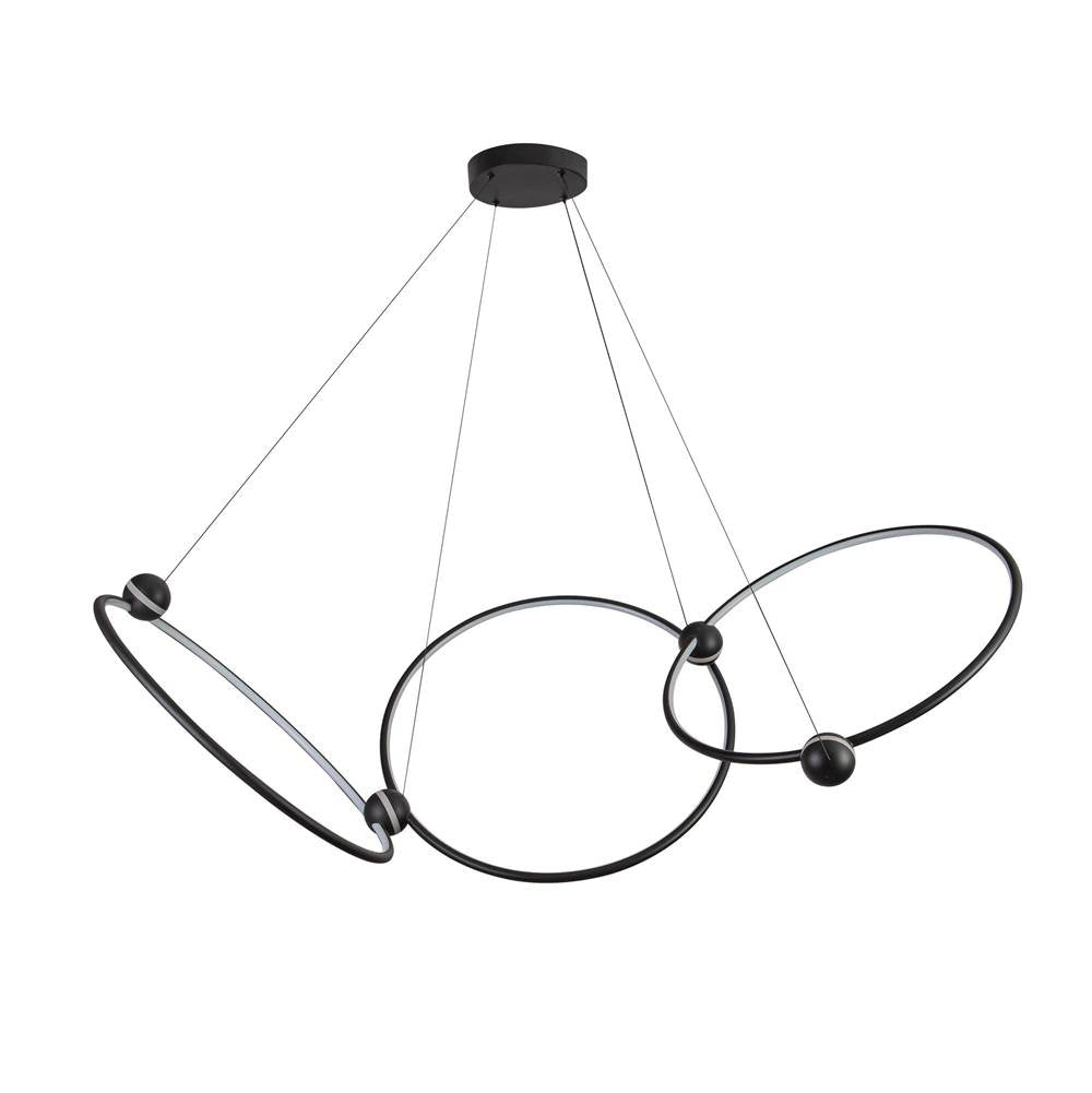 Kuzco Isho 3 Head Black Led Chandelier