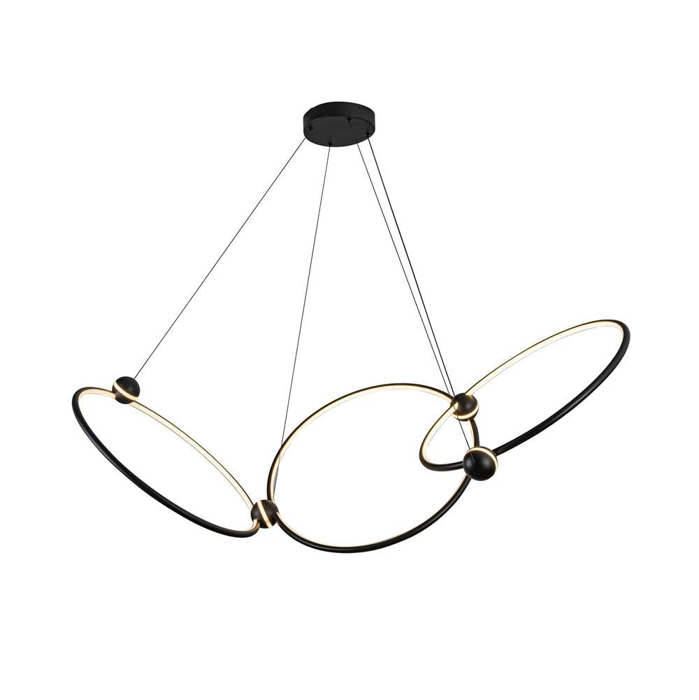 Kuzco CH17703-BK Black Isho 3 Head Black Led Chandelier Image 5