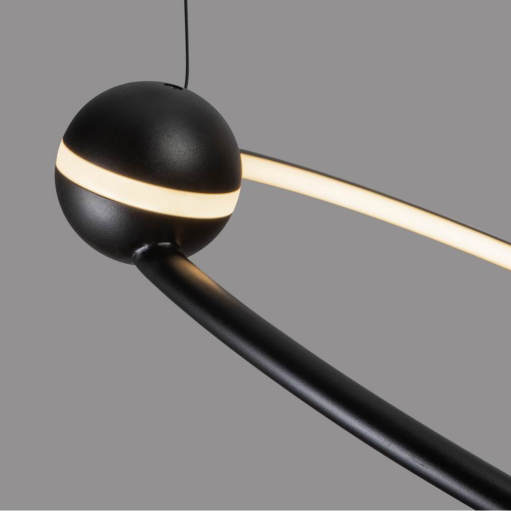 Kuzco CH17703-BK Black Isho 3 Head Black Led Chandelier Image 3
