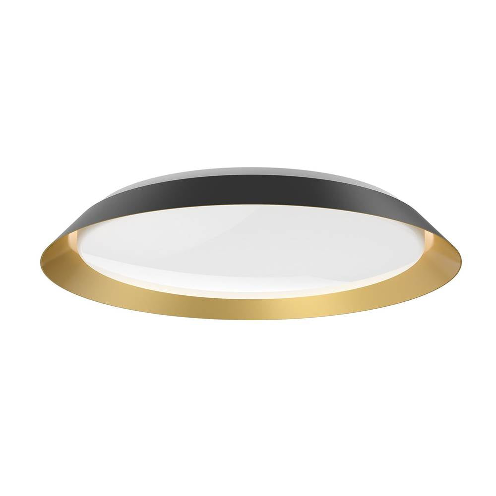 Kuzco FM43423-BK/GD-5CCT Black,Gold Jasper 23-in Black/gold Led Flush Mount Image 1