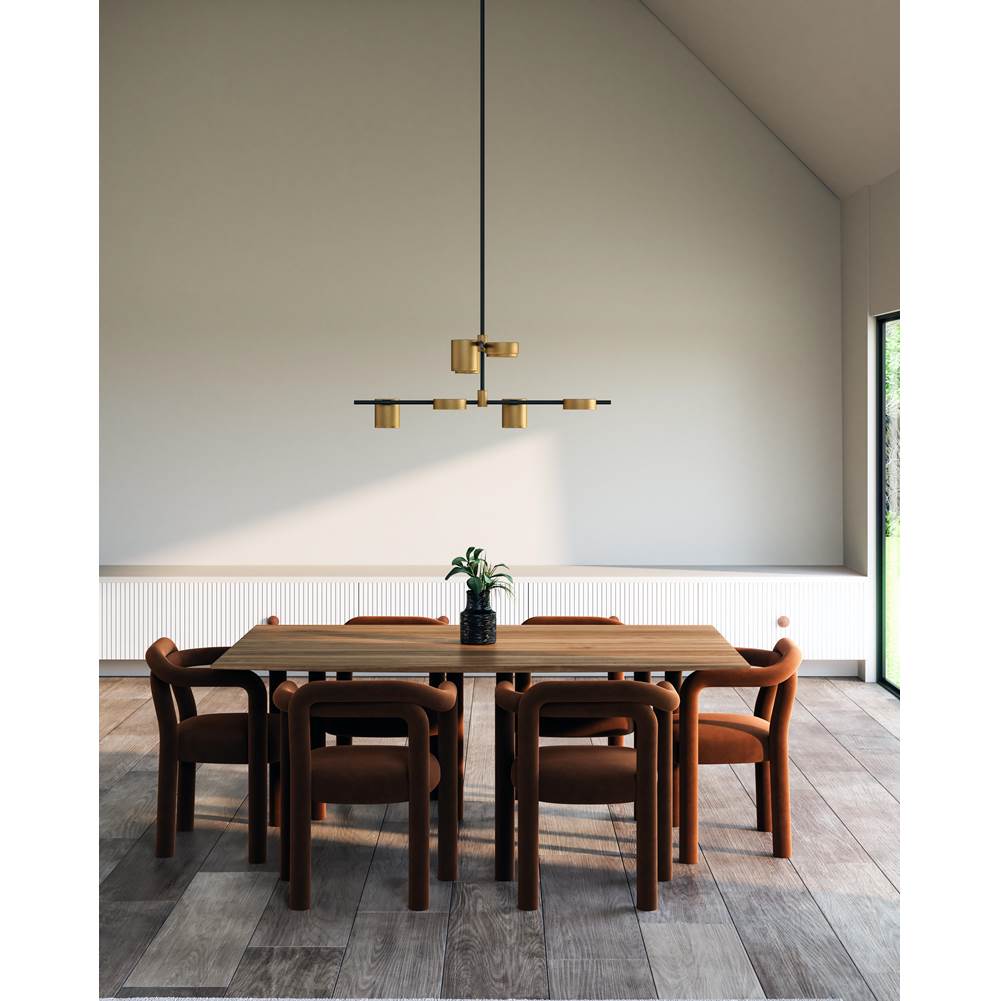 Kuzco Jayden 40-in Black Led Chandeliers