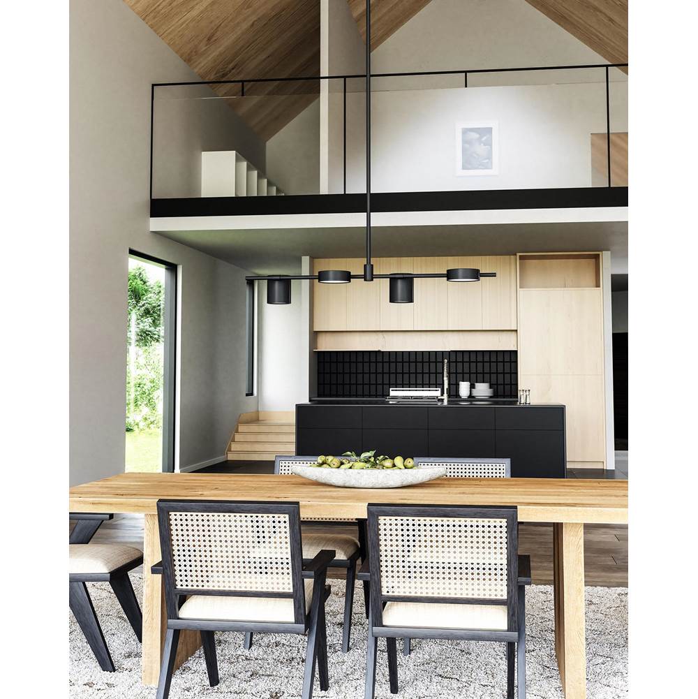 Kuzco Jayden 40-in Black Led Linear Pendant