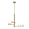 Kuzco CH55524-BG/OP Brushed Gold,Opal Glass Juniper 3 Head Brushed Gold/opal Glass Led Chandelier Image 1