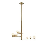 Kuzco CH55524-BG/OP Brushed Gold,Opal Glass Juniper 3 Head Brushed Gold/opal Glass Led Chandelier Image 1