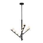 Kuzco Juniper 3 Head Brushed Gold/opal Glass Led Chandelier