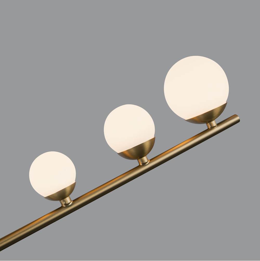 Kuzco CH55530-BG/OP Brushed Gold,Opal Glass Juniper 5 Head Brushed Gold/opal Glass Led Chandelier Image 2