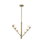 Kuzco PD55520-BG/OP Brushed Gold,Opal Glass Juniper 2 Head Brushed Gold/opal Glass Led Pendant Image 1