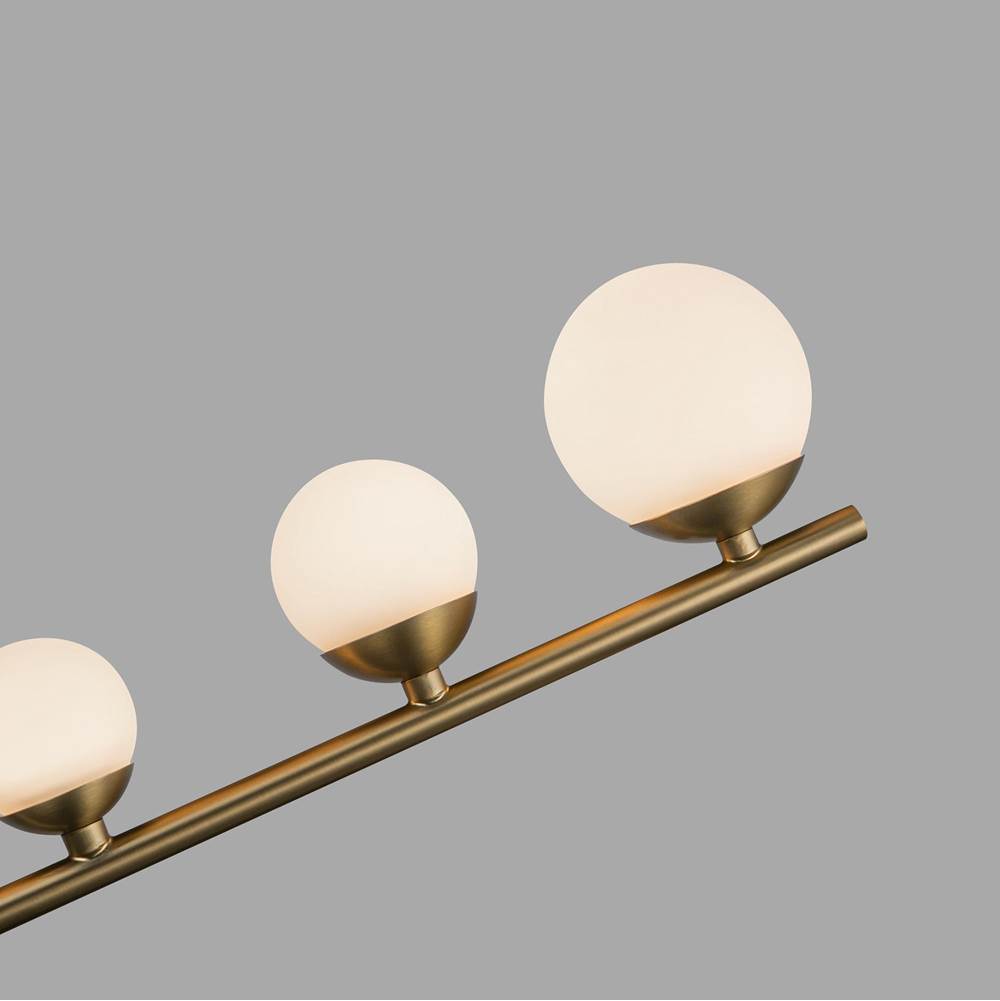 Kuzco PD55520-BG/OP Brushed Gold,Opal Glass Juniper 2 Head Brushed Gold/opal Glass Led Pendant Image 2
