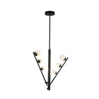 Kuzco PD55520-BK/OP Black,Opal Glass Juniper 2 Head Black/opal Glass Led Pendant Image 3