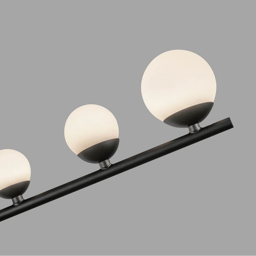 Kuzco PD55520-BK/OP Black,Opal Glass Juniper 2 Head Black/opal Glass Led Pendant Image 2