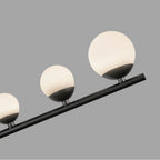 Kuzco PD55520-BK/OP Black,Opal Glass Juniper 2 Head Black/opal Glass Led Pendant Image 2