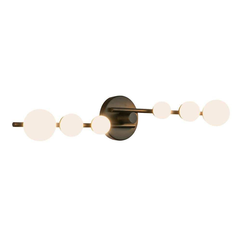 Kuzco Juniper 29-in Brushed Gold/opal Glass Led Vanity