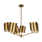 Kuzco CH58830-BG Brushed Gold Keiko 30-in Brushed Gold 6 Lights Chandelier Image 4